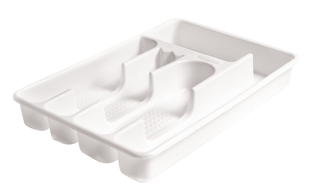 SM CUTLERY TRAY TRI -WHT