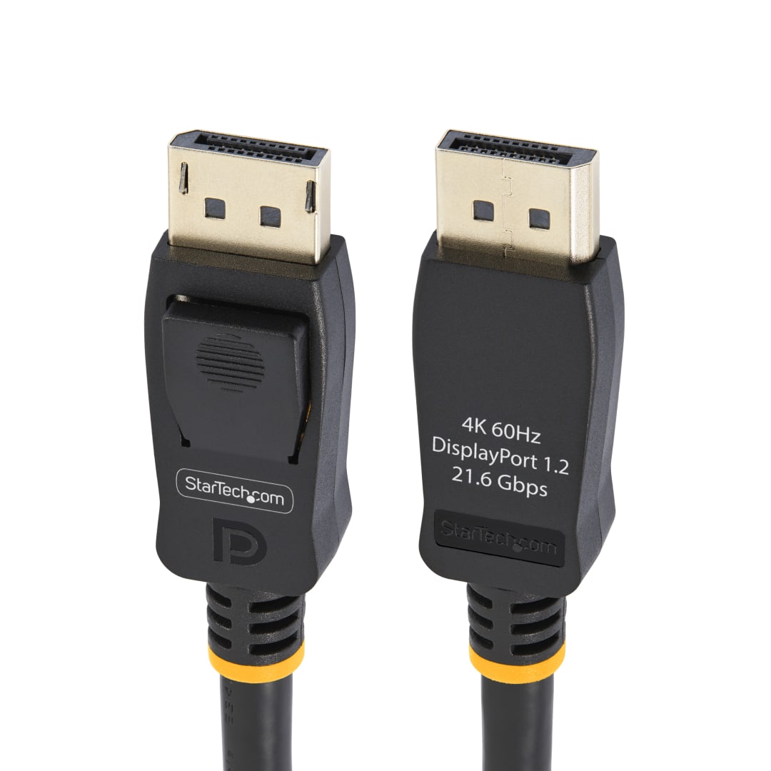 1m DisplayPort 1 2 Cable with Latches 4K 60Hz