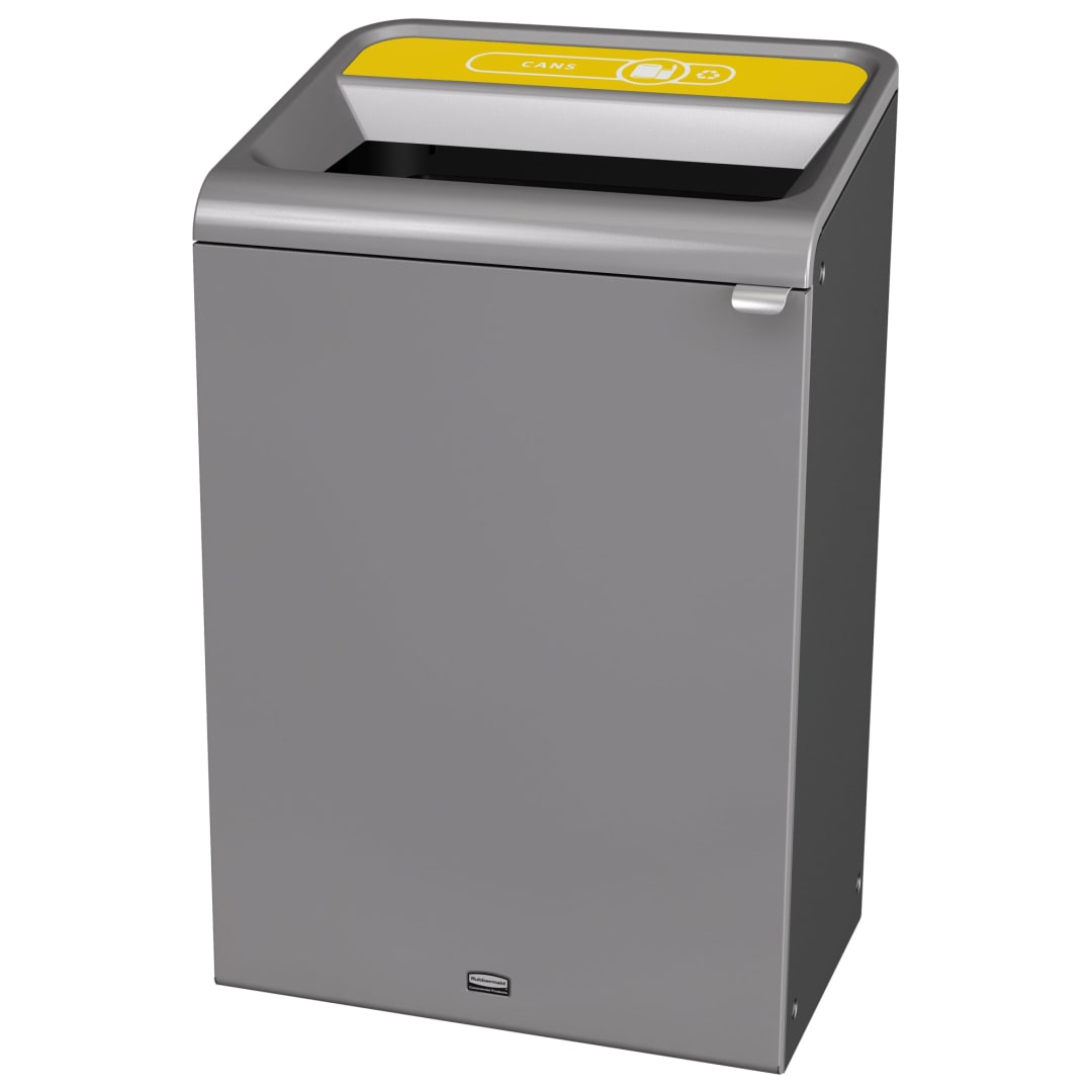 Rubbermaid Commercial Products Configure™ 33 Gal 1-Stream Cans Trash Can, Grey Stenni