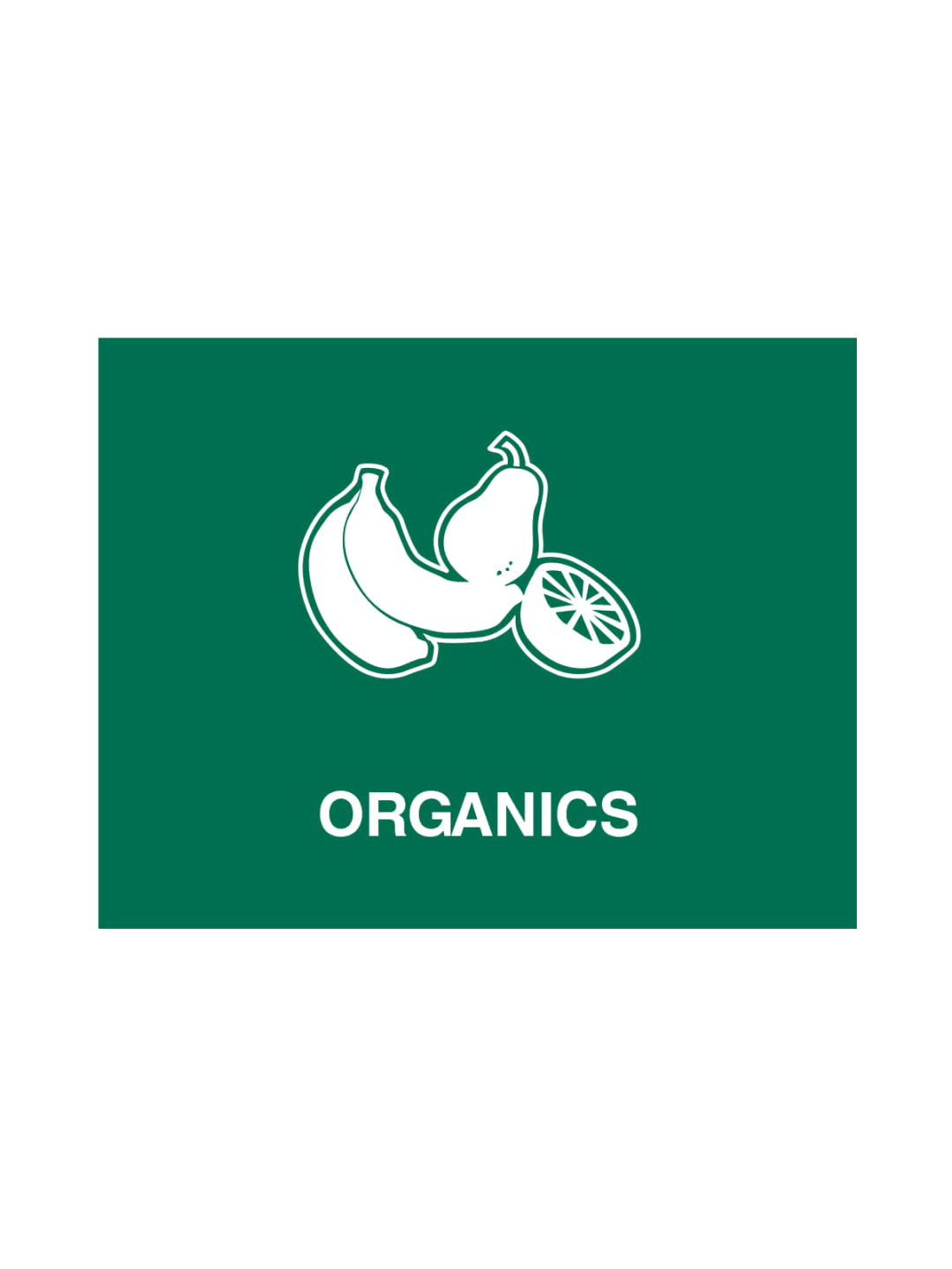  VISION - Sign - Organics - Green