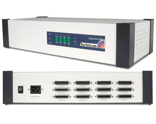 *D* Matrix StarView KVM Switch - 4 users control 8 PCs