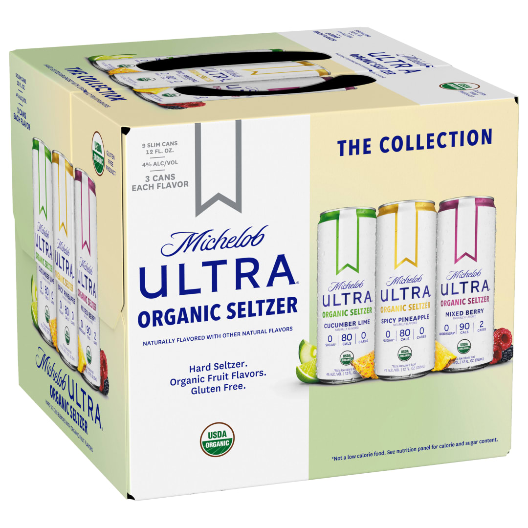Michelob Ultra Organic Seltzer Variety Pack 12 fl. oz. 9 Pack