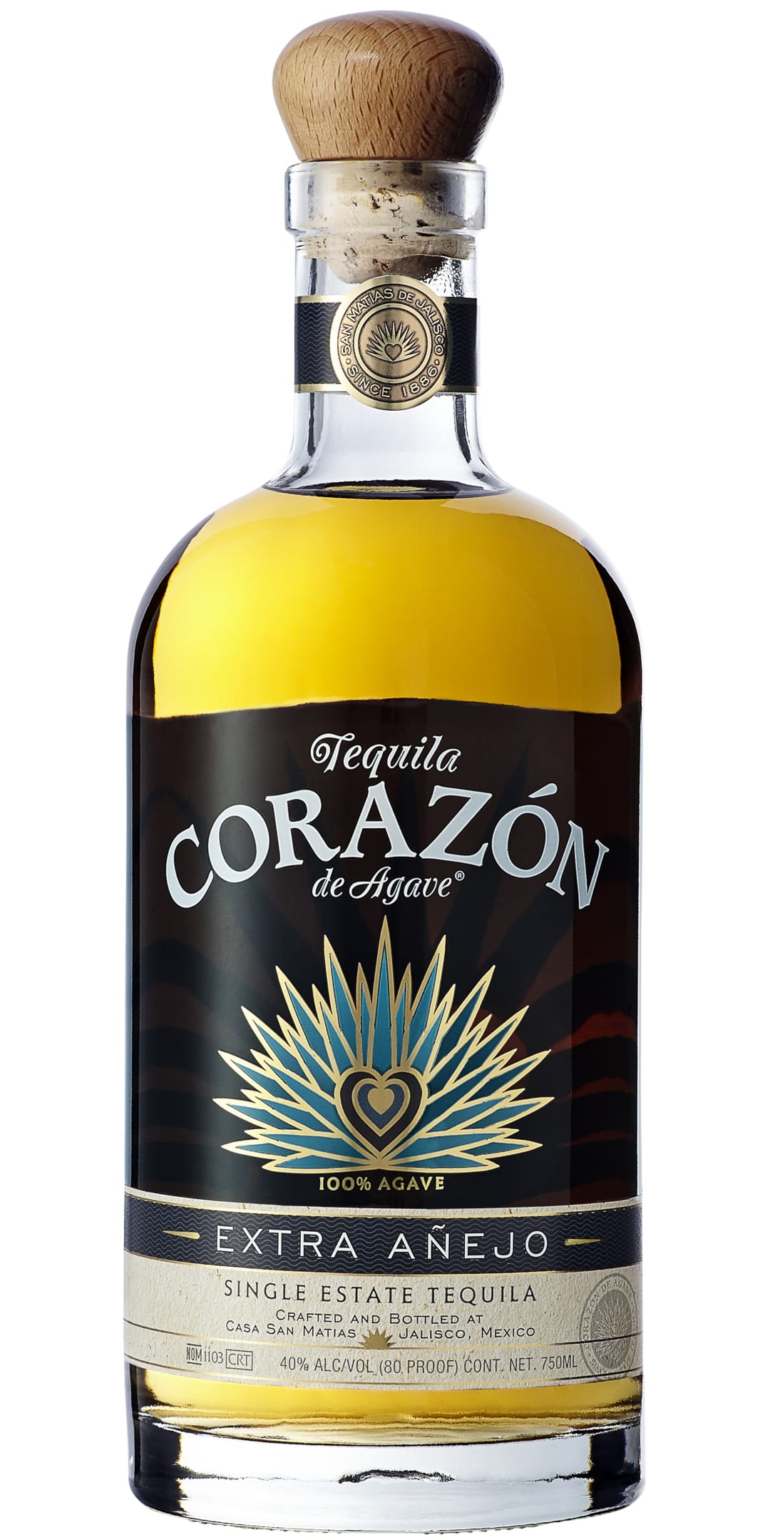 Corazón Single Barrel Extra Añejo Tequila 750ml 80 Proof