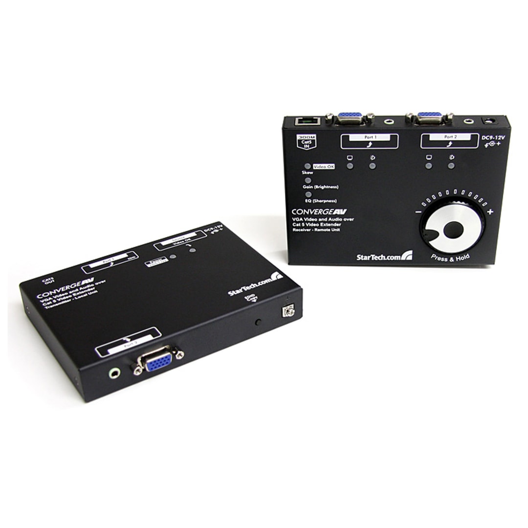VGA to Cat 5 Extender - Transmitter &amp; Receiver