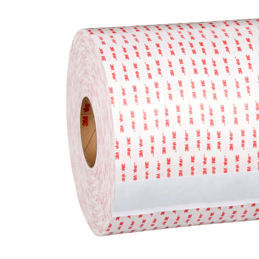 3M™ VHB™ Tape 4910P, Transparent, 1120 mm x 33 m, 1.0 mm