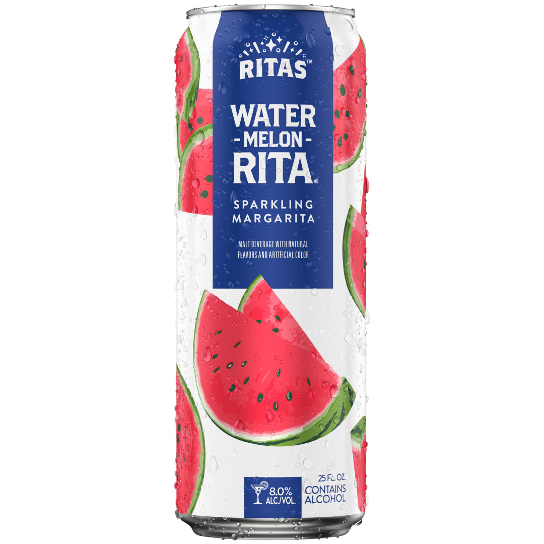 Ritas Water-melon-Rita Sparkling Margarita 25 fl. oz Can, 8% ABV 