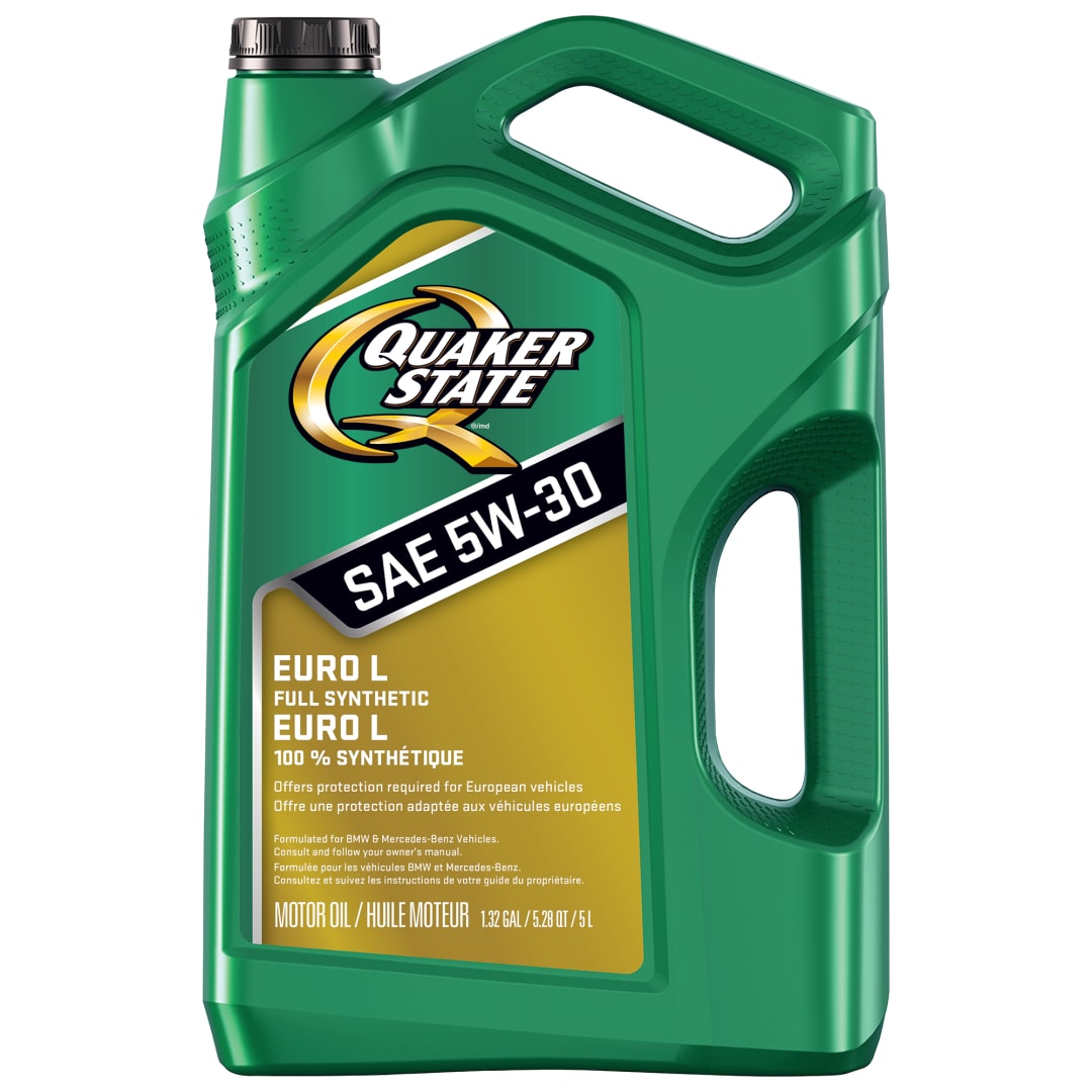 Quaker State Euro L Full Synthetic 5W-30 Motor Oil, 5 Liter