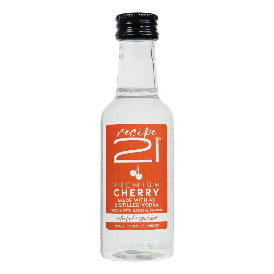 Recipe 21 Cherry Vodka 50ml 60 Proof