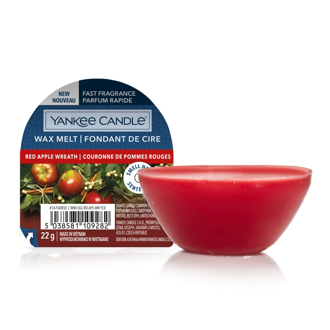 Yankee Candle® Wax Melts | Red Apple Wreath | Up to 8 Hours of Fragrance | 1 Count