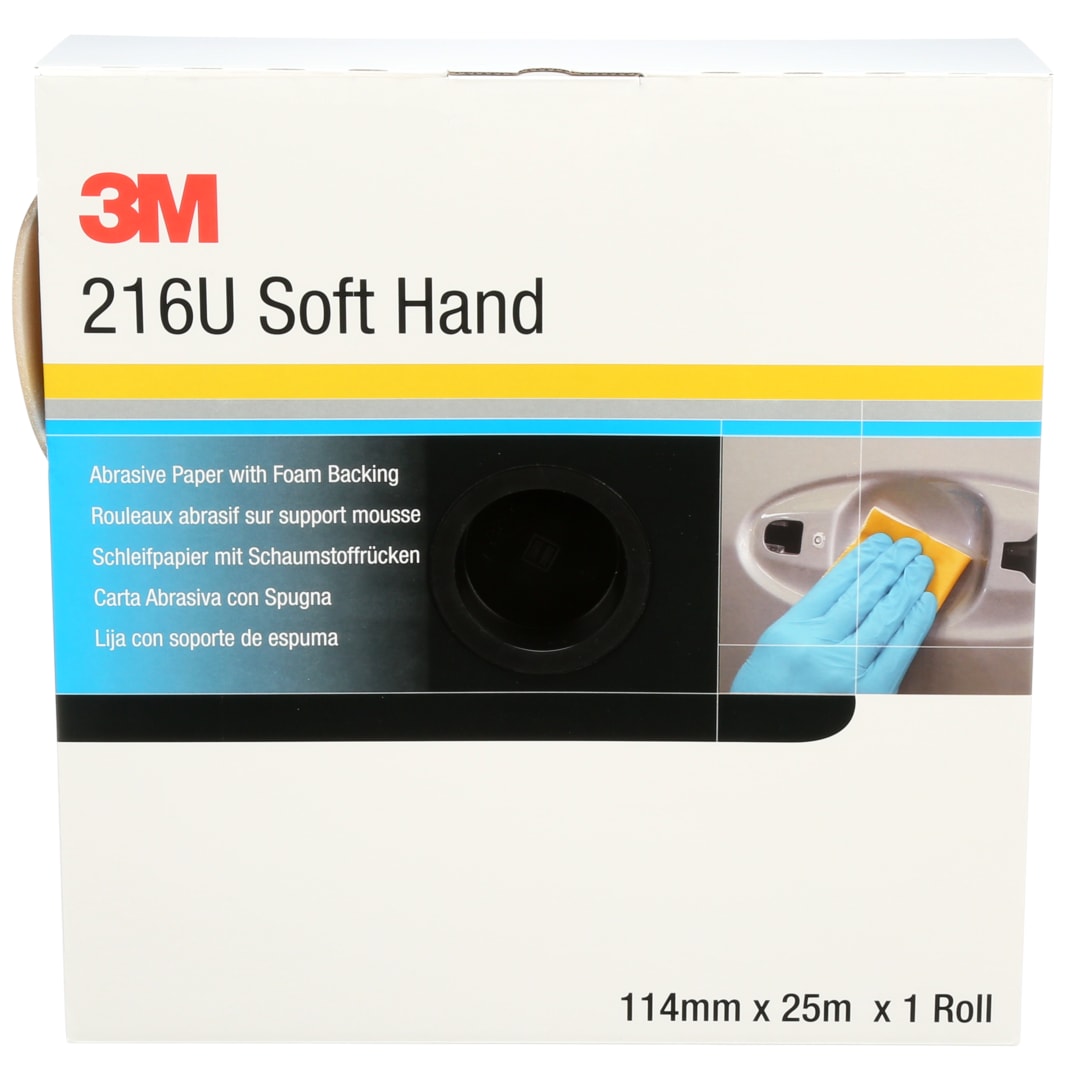 3M™ Yumuşak Aşındırıcı El Rulosu 216U, 114 mm x 25 m, P800, 51245