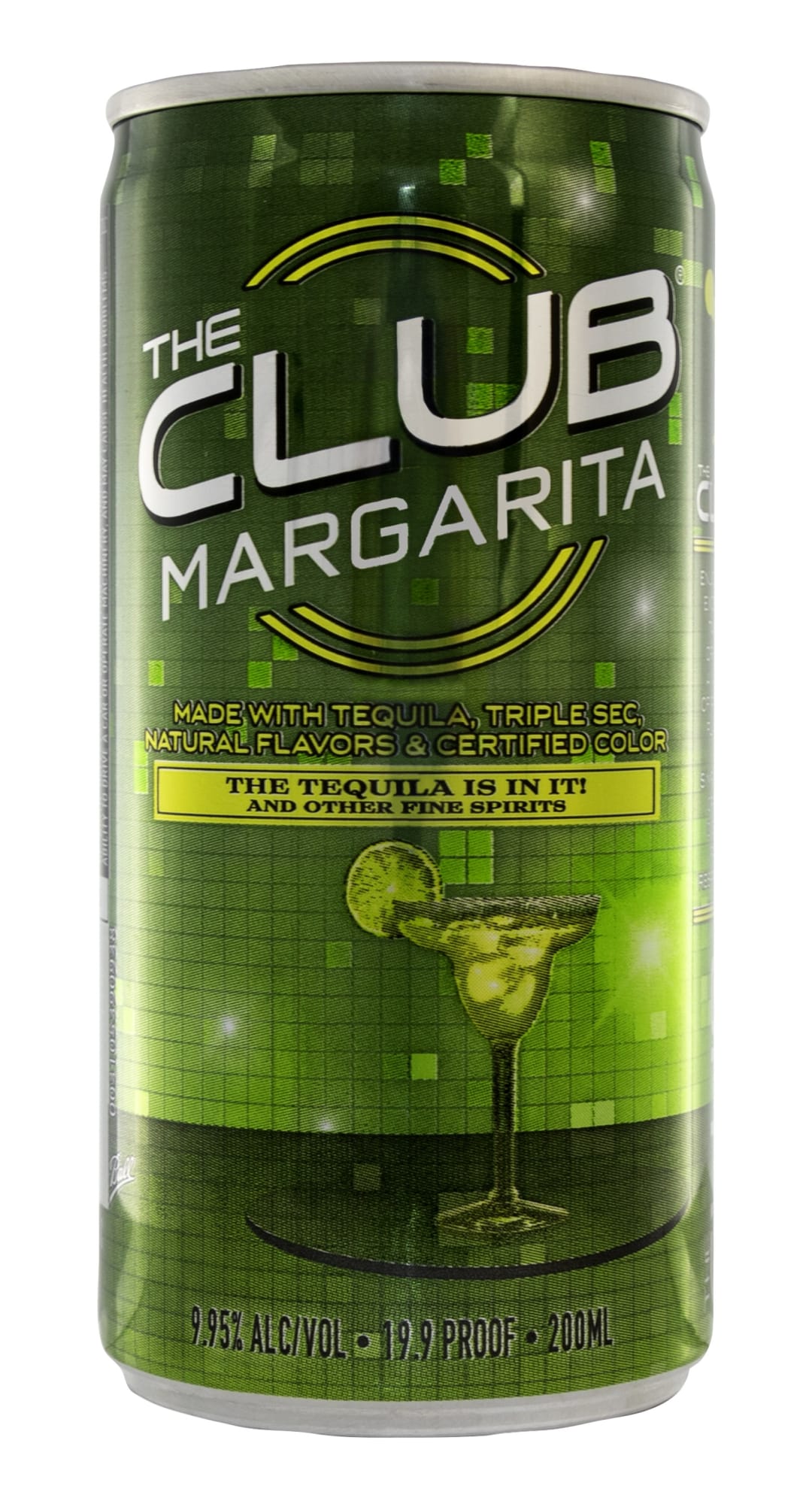 The Club Margarita Cocktail 200ml Can 19.9 Proof