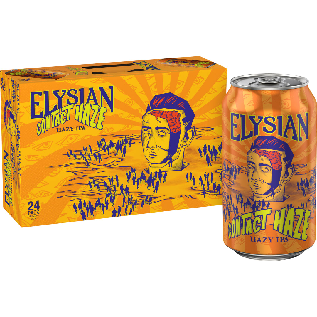 Elysian Brewing Contact Haze Hazy IPA, 24 Pack 12 fl. oz. Cans