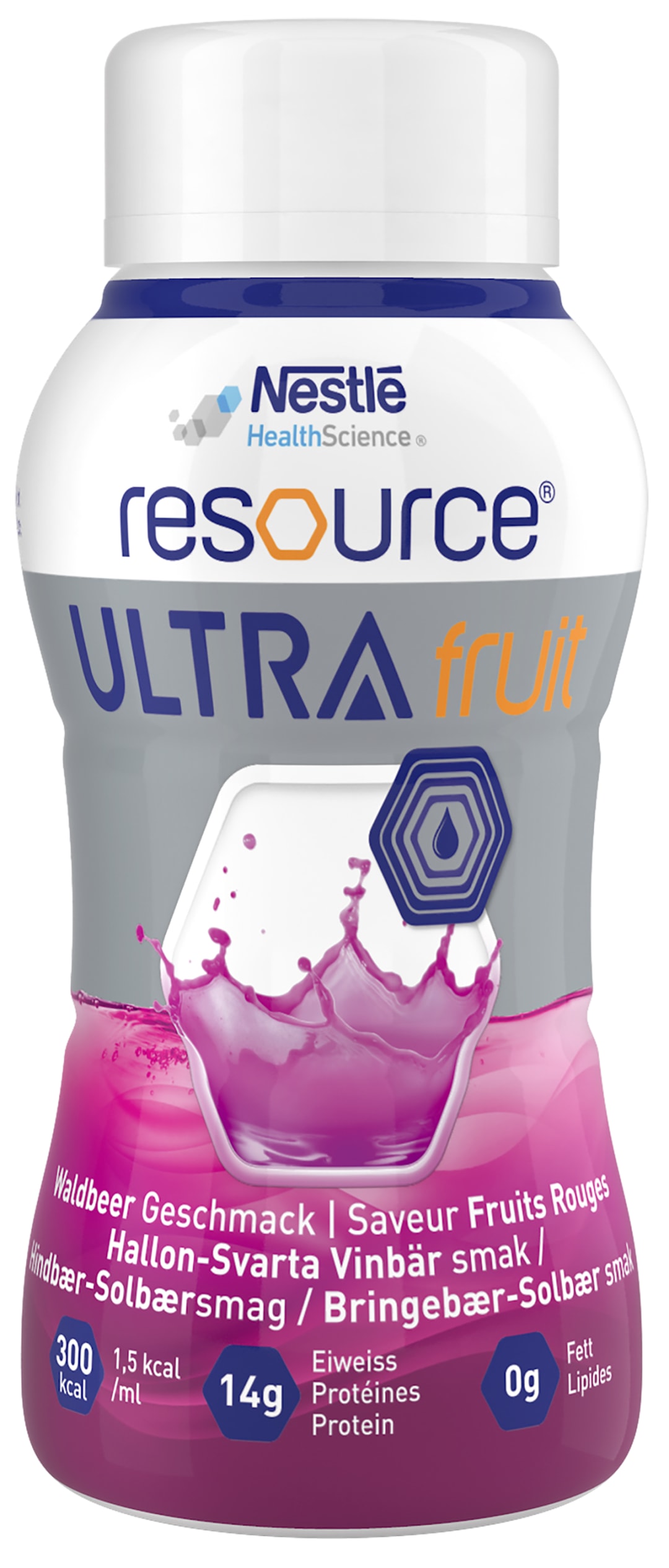 NESTLE HEALTH SCIENCE RESOURCE ULTRA Fruit Waldbeere Flasche (4x200ml)