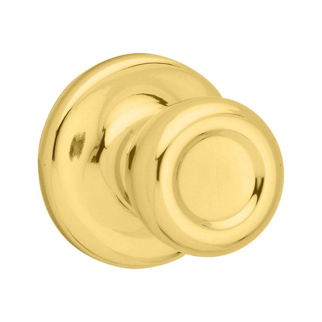 Mobile Home Hall/Closet Knob in Polished Brass