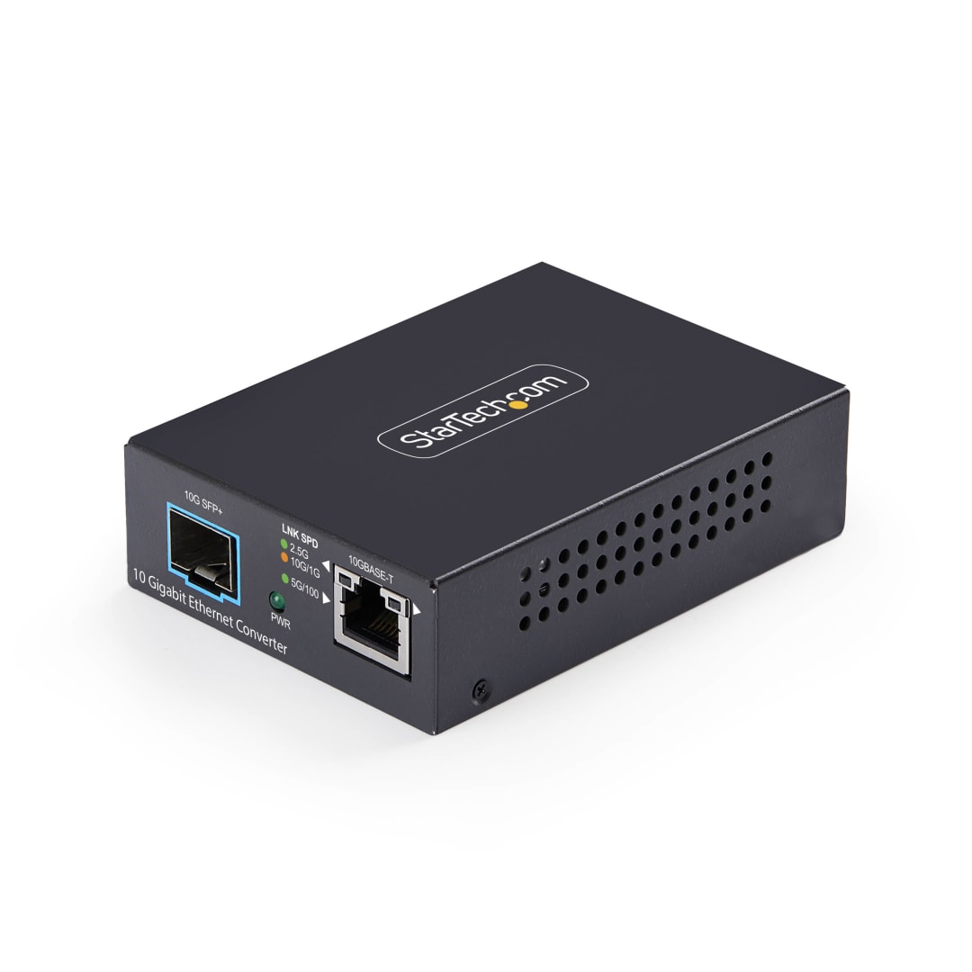 10GbE Multigigabit Open SFP Fiber Media Converter