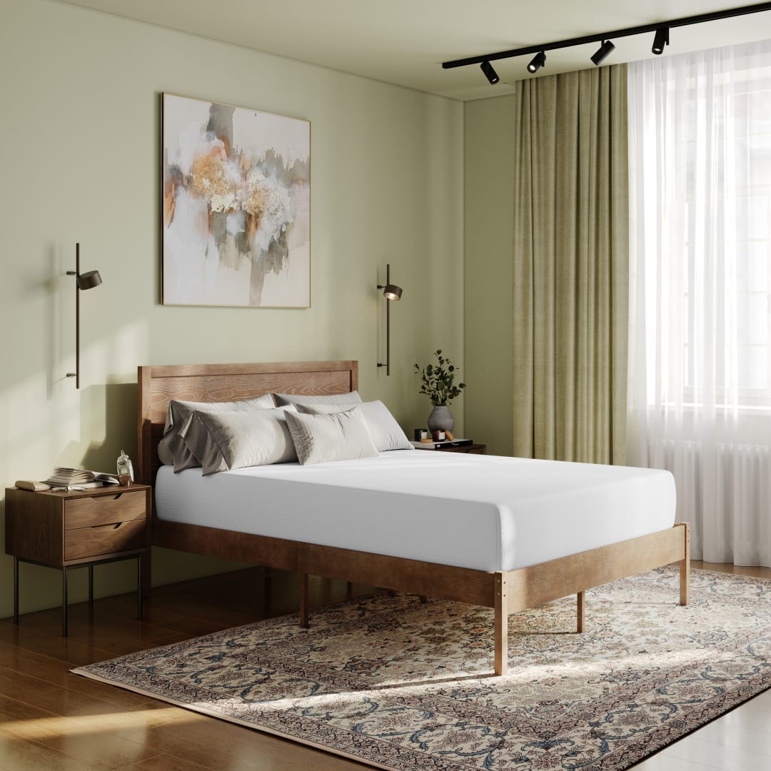 Cloud Green Tea Cooling Gel 4-Layer Memory Foam 10" Full Mattress in a Box with CertiPUR-US Certification, Washable Cover, and Pressure Relief