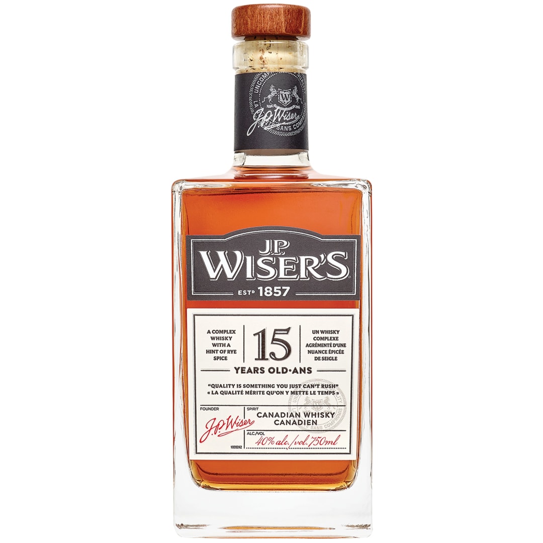 J.P. Wisers 15 Year Old Canadian Whisky 750ml 80 Proof