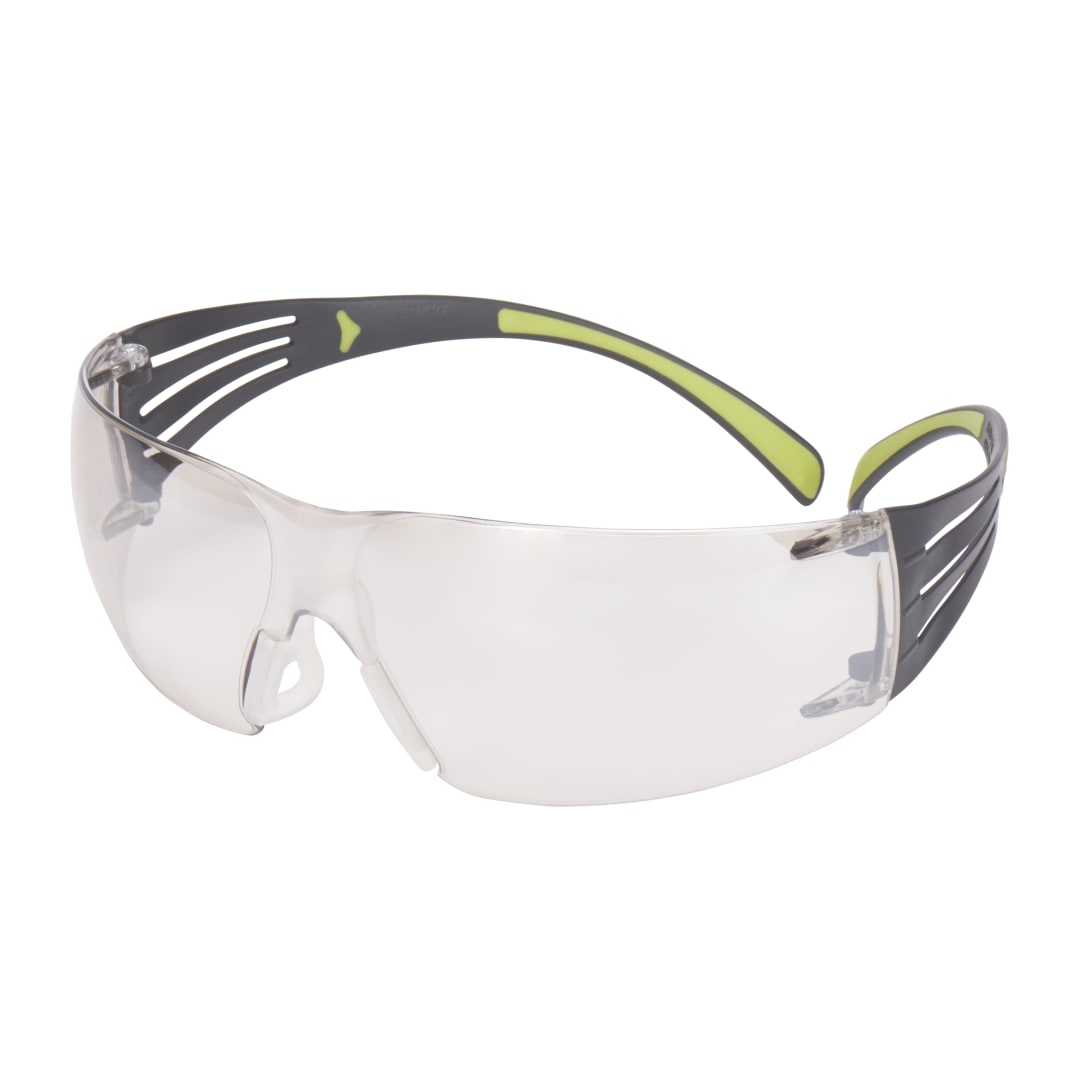 3M™ SecureFit™ 400 İş Güvenliği Gözlükleri, Siyah/Yeşil çerçeve, Çizilmeye Dayanıklı, İç Mekanda/Dış Mekanda Kullanılabilen Aynalı Lens, SF410AS-EU