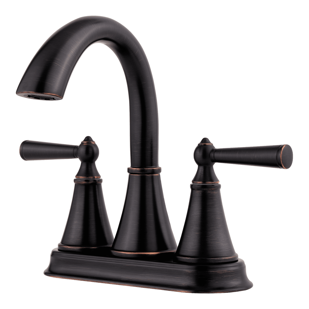 Saxton 2-Handle 4" Centerset Bathroom Faucet in Tuscan Bronze