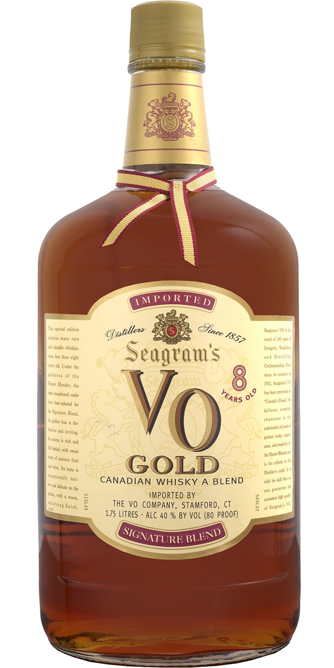 Seagram's V.O. Gold Canadian Whisky 1.75l 80 Proof