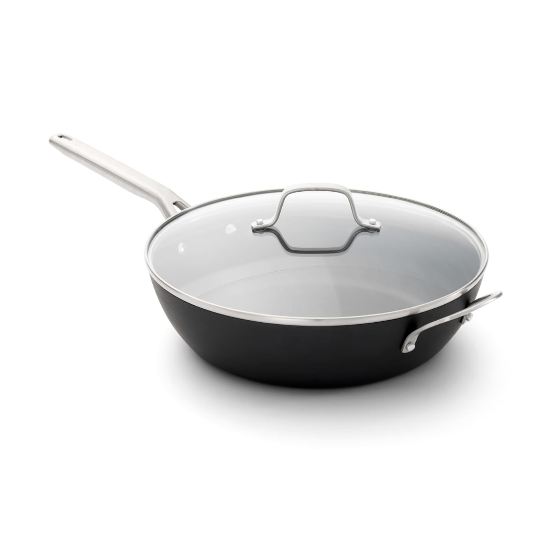 Calphalon® Hard-Anodized Nonstick 12" Jumbo Frying Pan with Lid