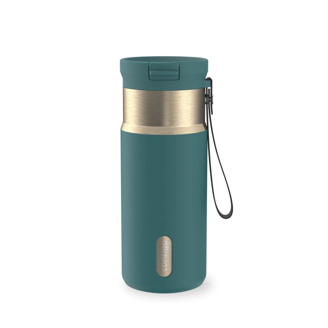 Contigo SnapSeal™ 16 oz Leakproof Stainless Steel Water Bottle with Carrying Strap