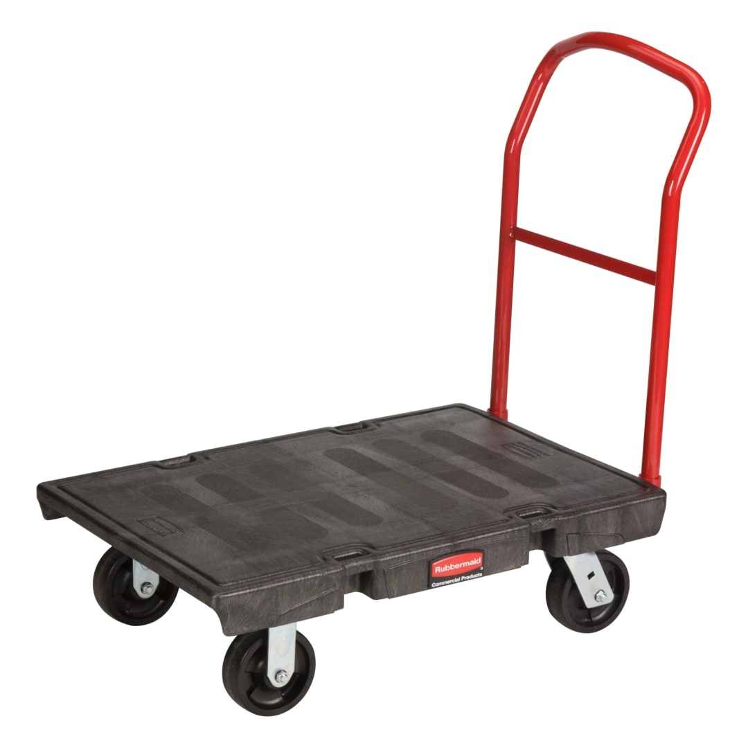 Heavy Duty Platform Truck, 24 In x 36 In with 6 In Polyolefin Casters