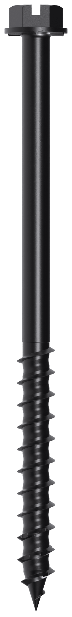 Simpson Strong-Tie TNTBL25334H Titen Turbo™ — 1/4 in. x 3-3/4 in. Hex-Head Concrete and Masonry Screw, Black (100-Qty)