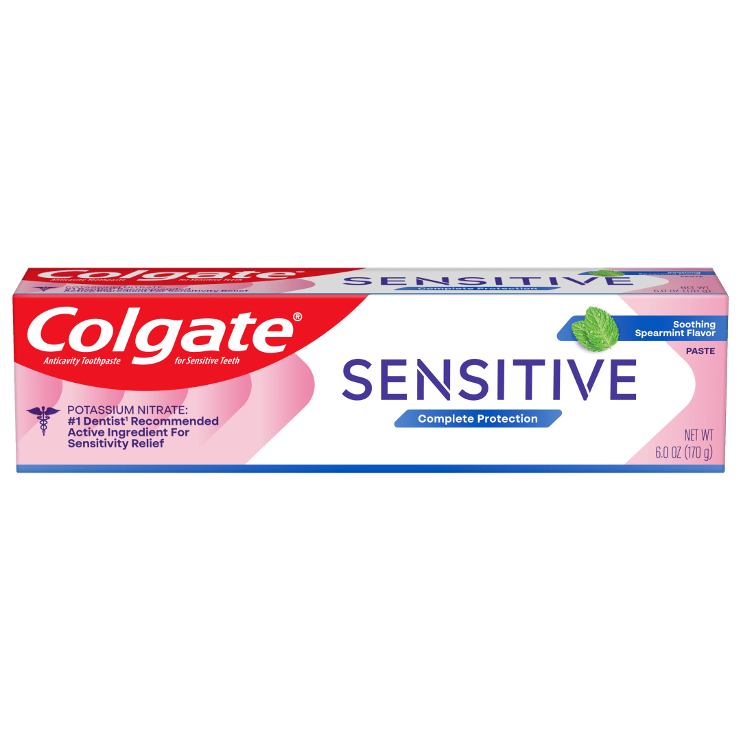 Colgate Sensitive Complete Protection Toothpaste for Sensitive Teeth, Spearmint, 1 Pack, 6 oz