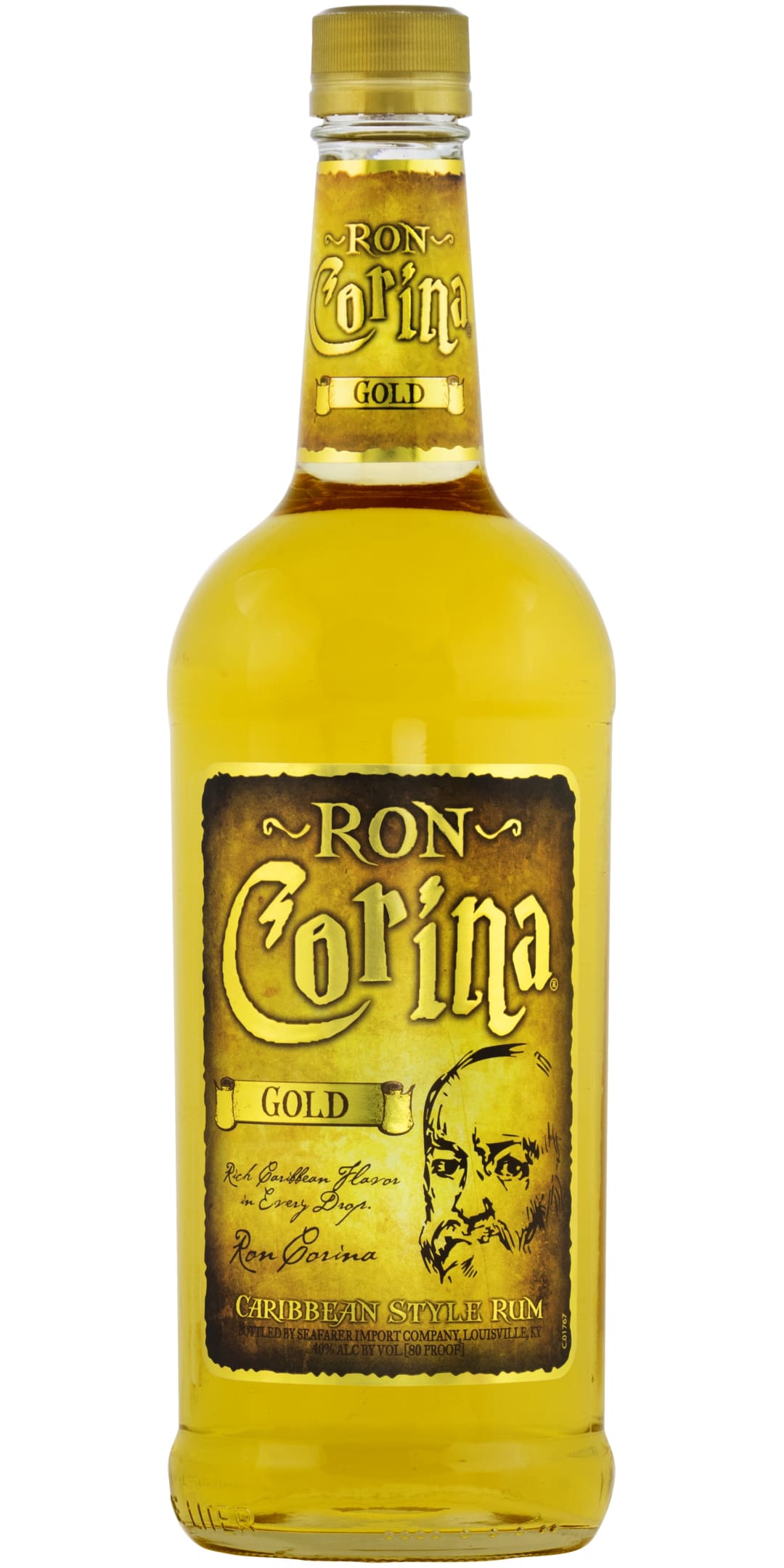 Ron Corina Gold Rum 1l 80 Proof