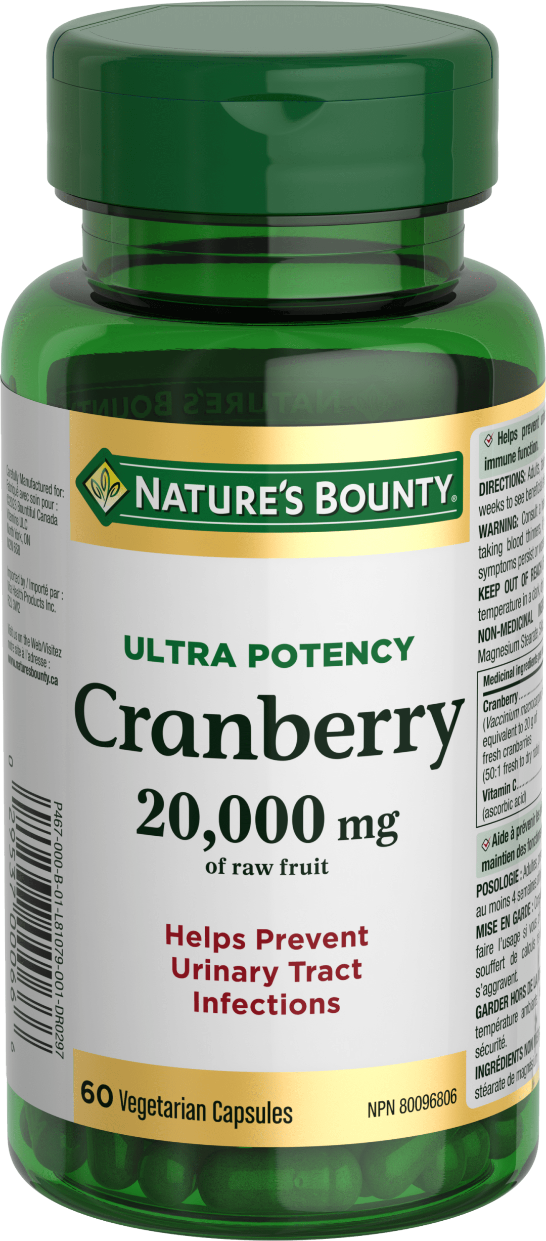 NBTY Cranberry 20000mg 24x60CAP VEG CA