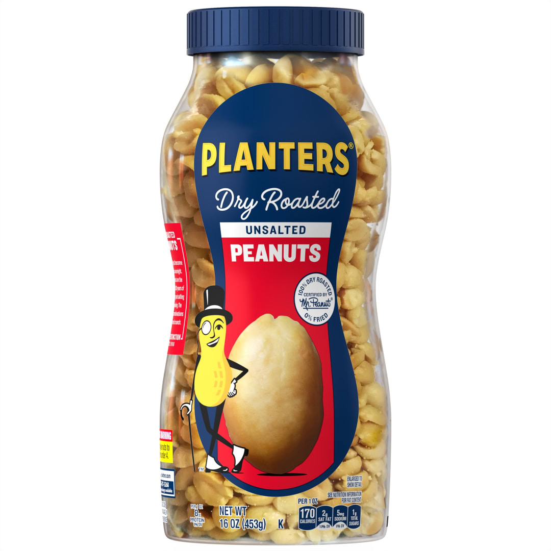 PLANTERS Dry Roast Unsalted Peanuts
