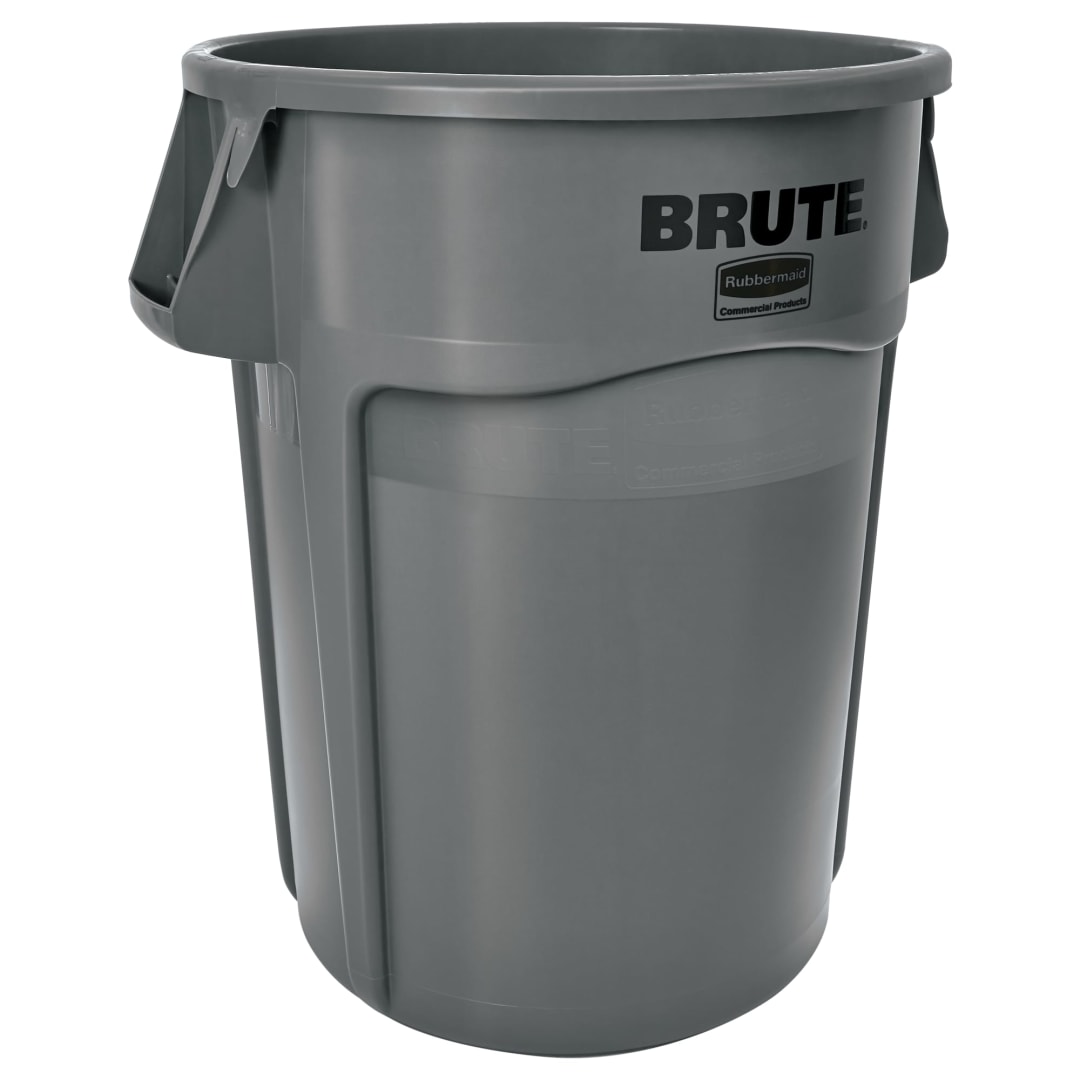 Rubbermaid Commercial Products BRUTE 44 Gallon Gray Trash Container