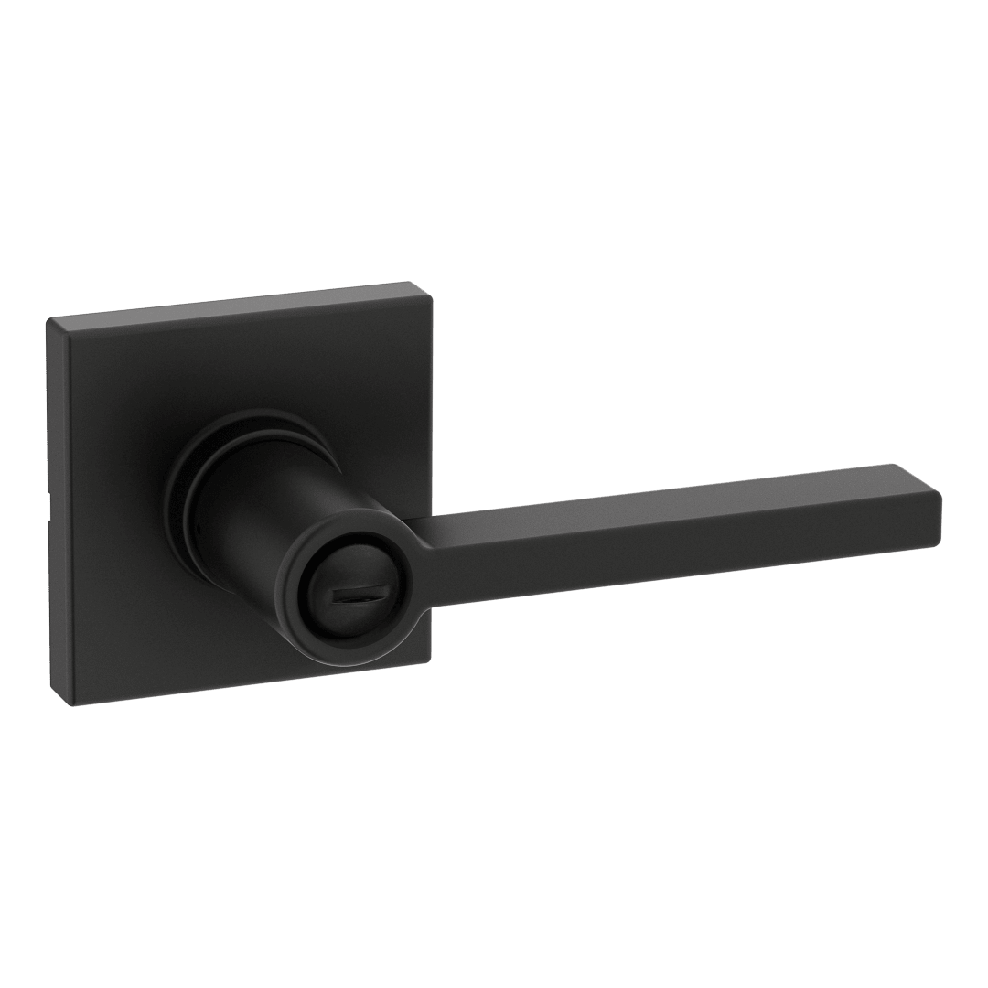 Casey Bed/Bath UL Lever in Matte Black