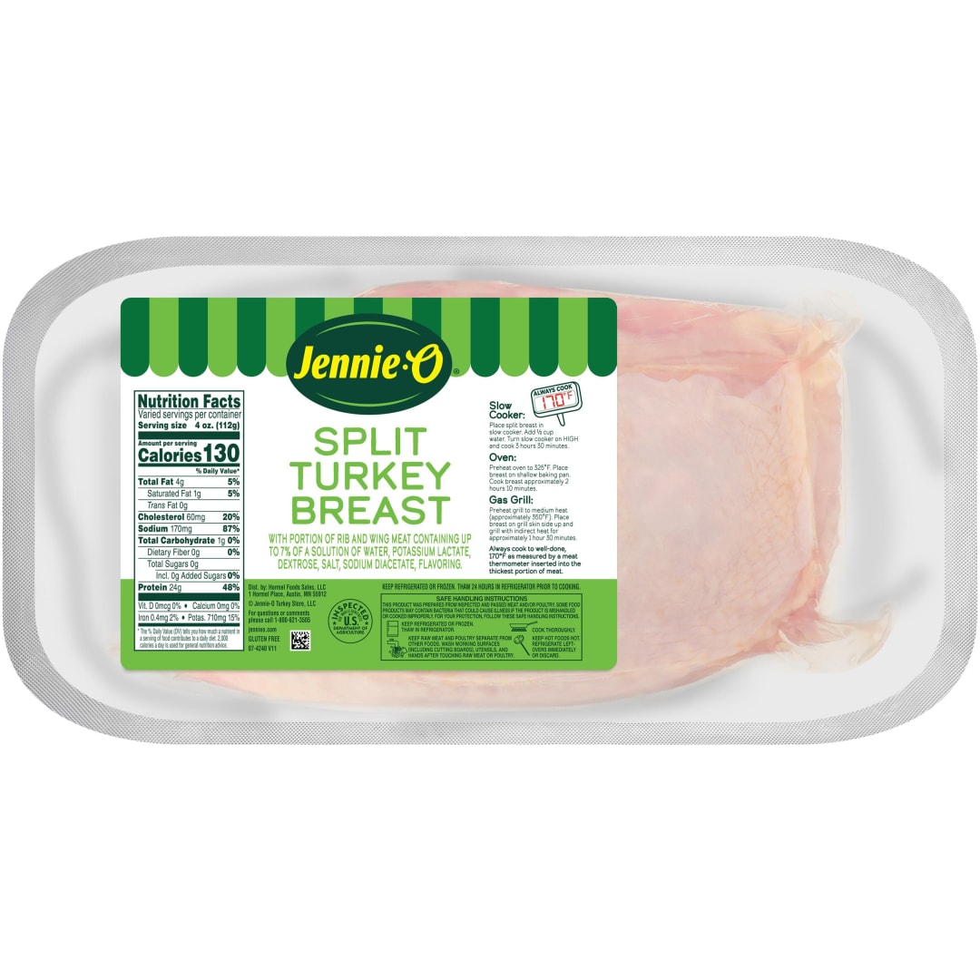 JENNIE-O Split Turkey Breasts - refrigerated - catch weight - 9 pc/cs