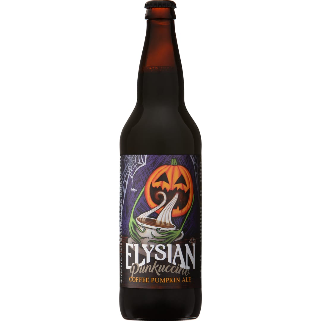 Elysian Brewing Punkuccino Coffee Pumpkin Ale, 12 oz. Bottle