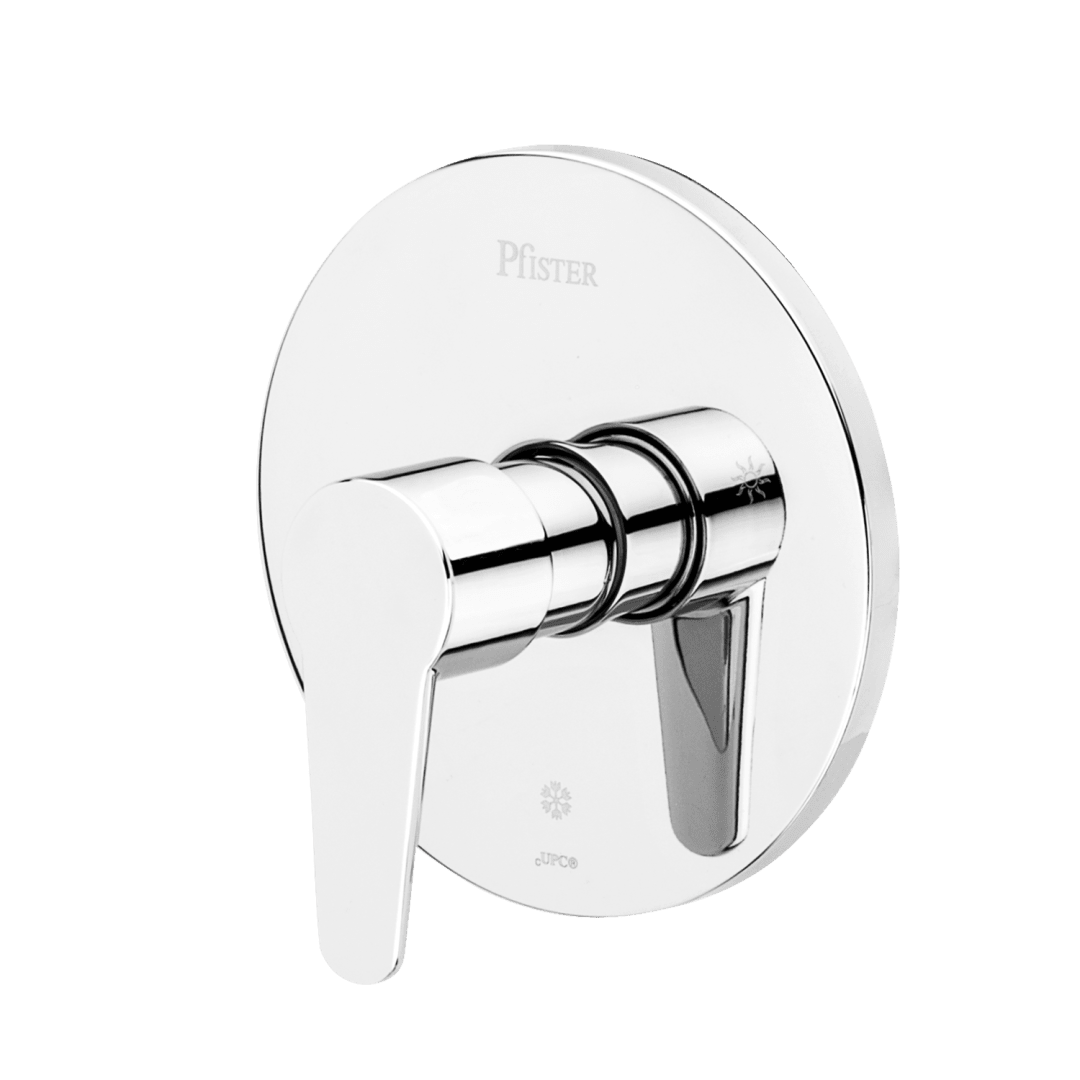 Pfirst Modern Valve, Trim Only in Polished Chrome