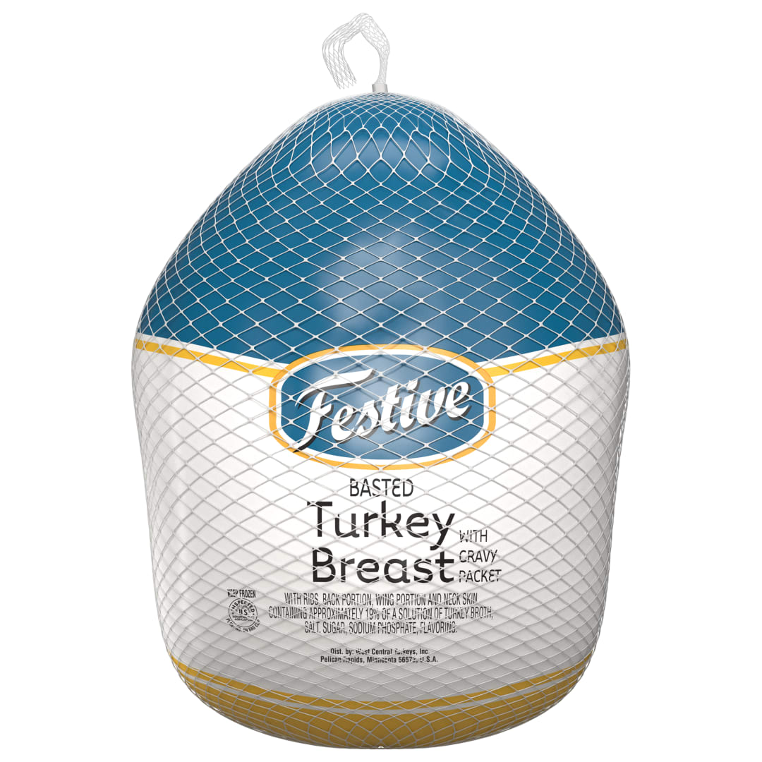 FESTIVE YOUNG TURKEY BREAST WITH GRAVY PACKET