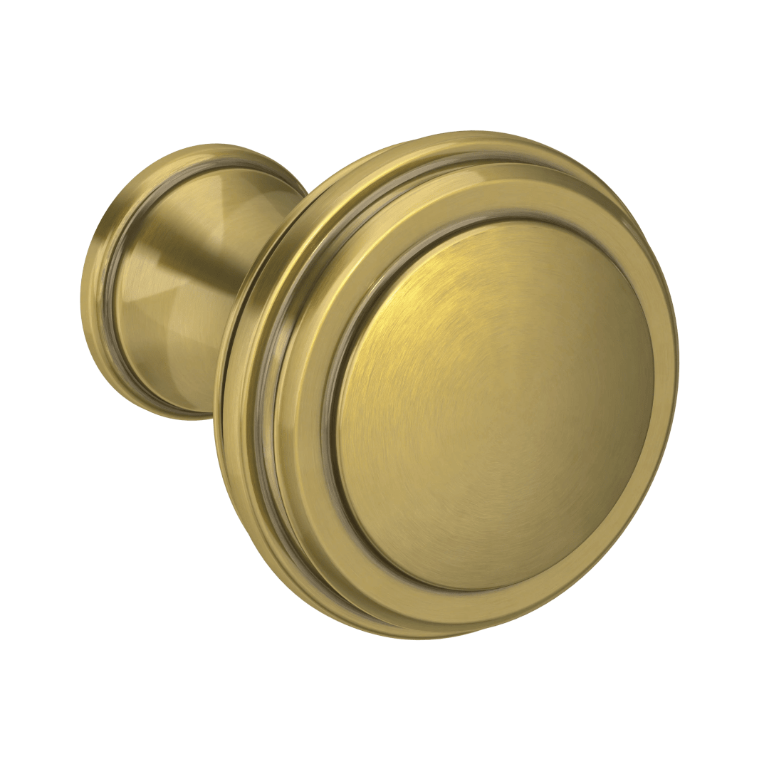 4453 Severin A Knob 1.25", In Heirloom Brass