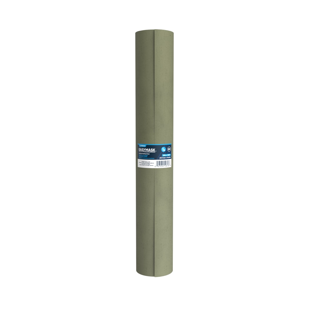 Green Masking Paper, 18in x 180ft, 12/cs, Asymmetrical Display