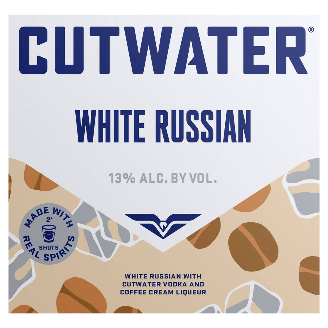 Cutwater Spirits White Russian, 4 Pack 12 fl oz Cans