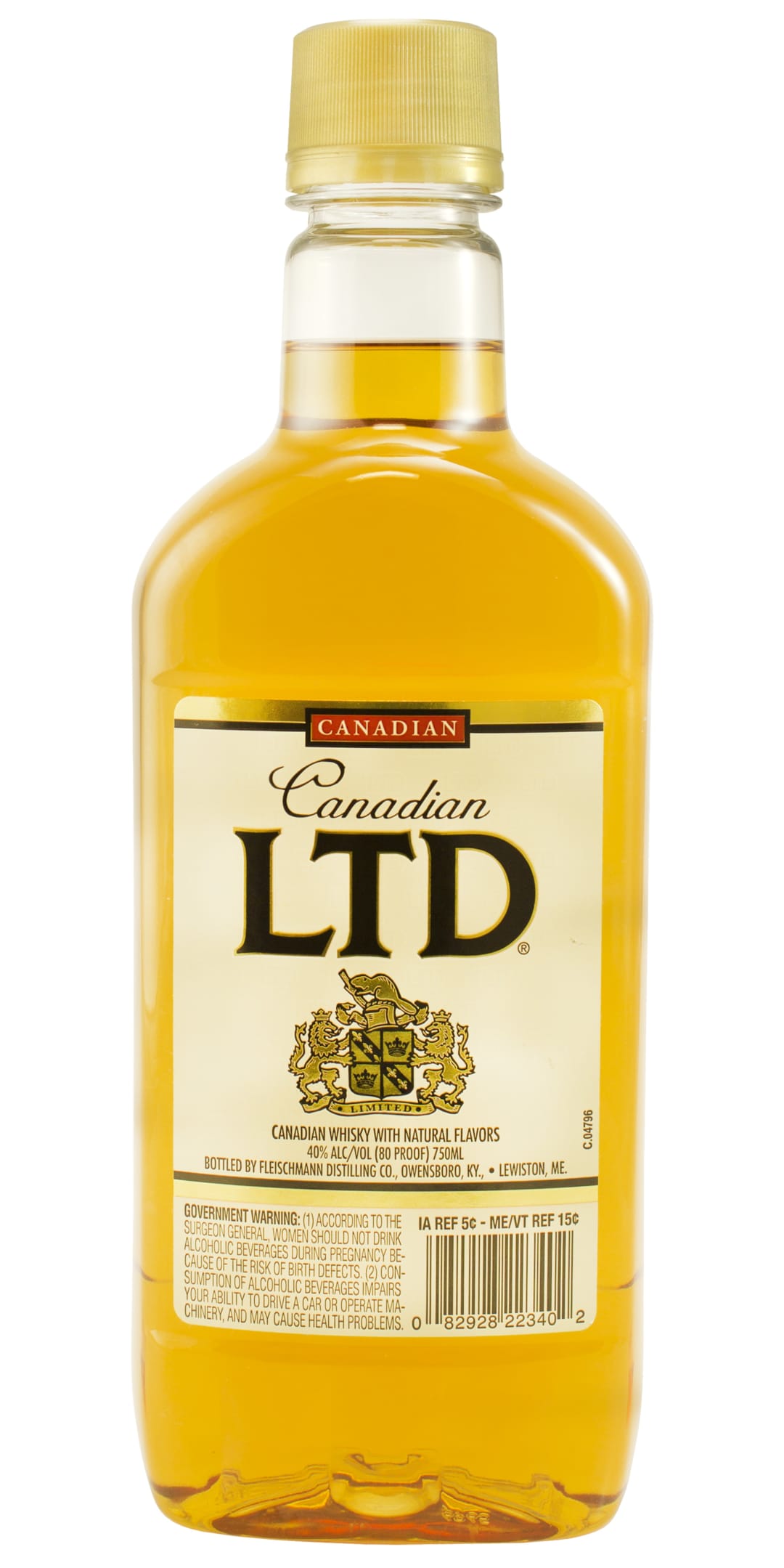 Canadian LTD Canadian Whisky 750ml Traveler 80 Proof
