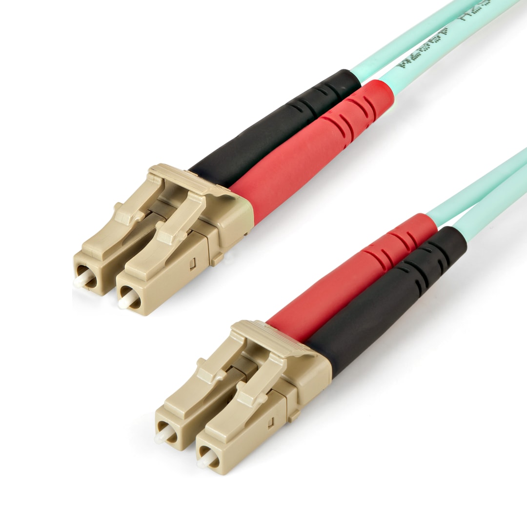 5m OM4 Fiber Cable - LC Fiber Patch Cable - Aqua
