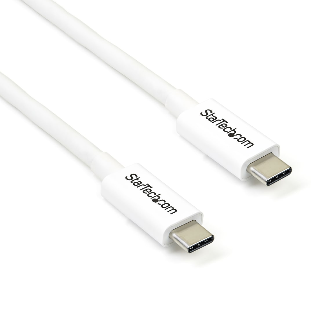 Thunderbolt trade 3 20Gbps USB C White cable 2 0m
