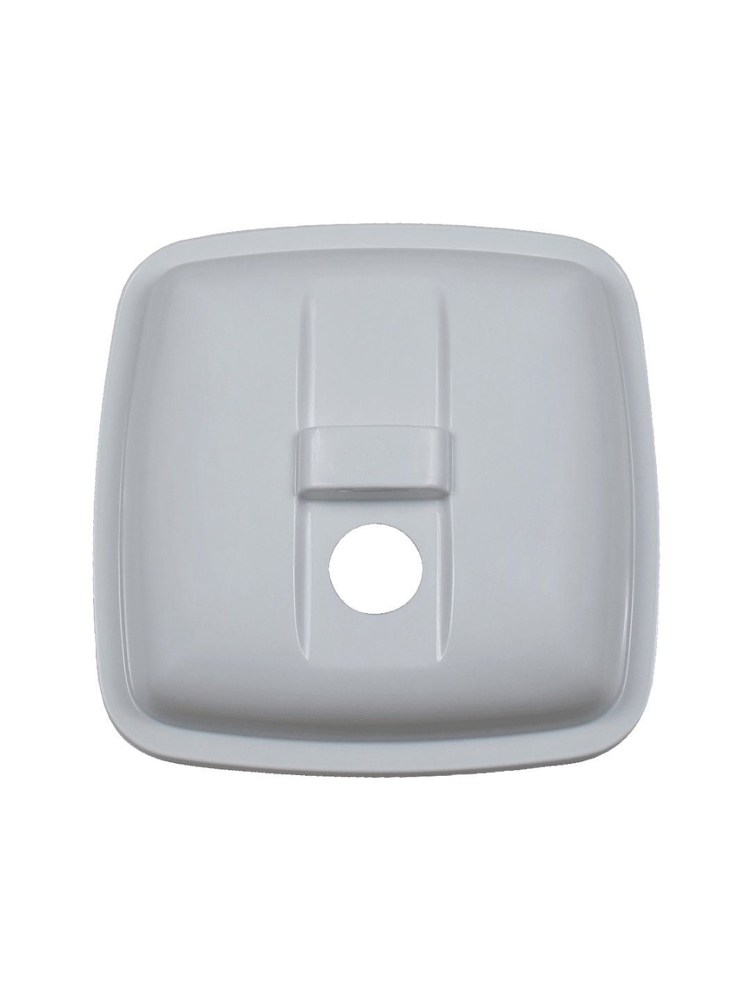  UPRIGHT - Single - Lid - 14 G - Solid Lift - White