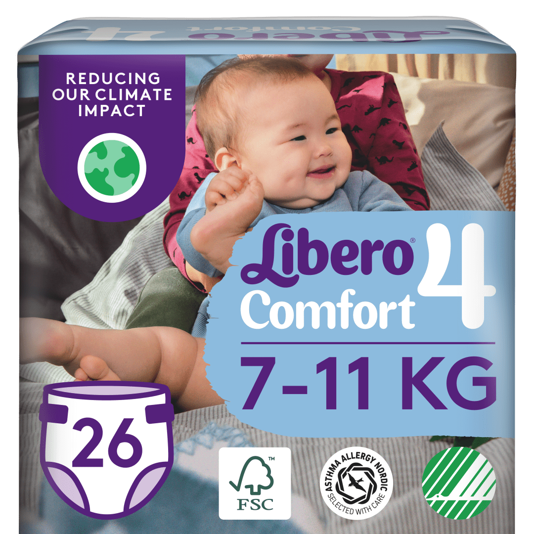 Diapers Libero Comfort Size 4, 26 pieces