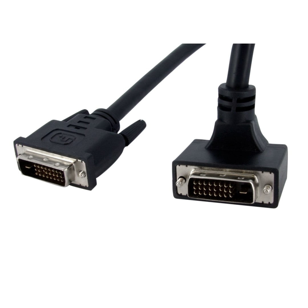 6 ft Top Angle DVI to DVI Monitor Cable