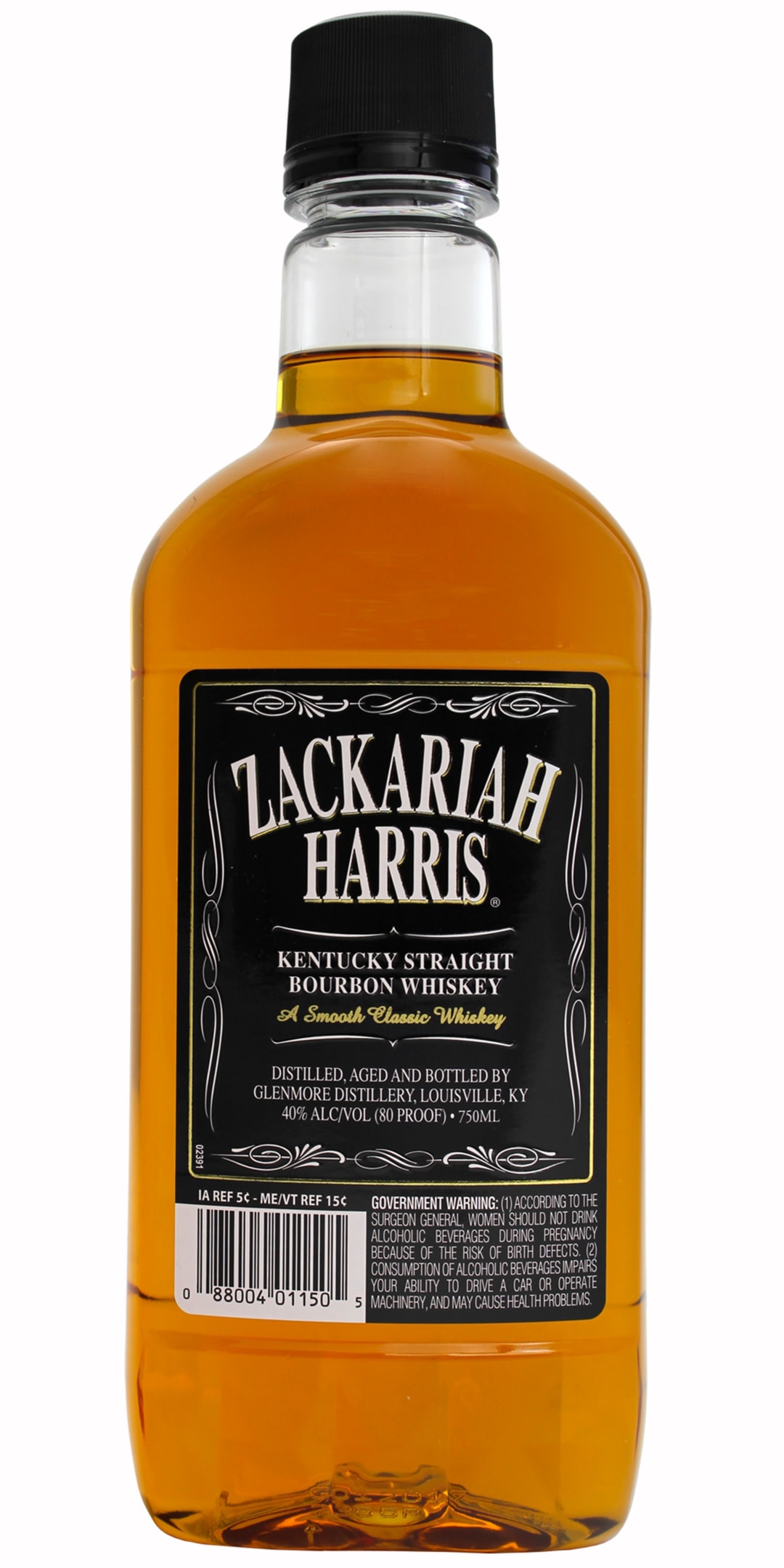 Zackariah Harris Kentucky Straight Bourbon Whiskey 750ml 80 Proof