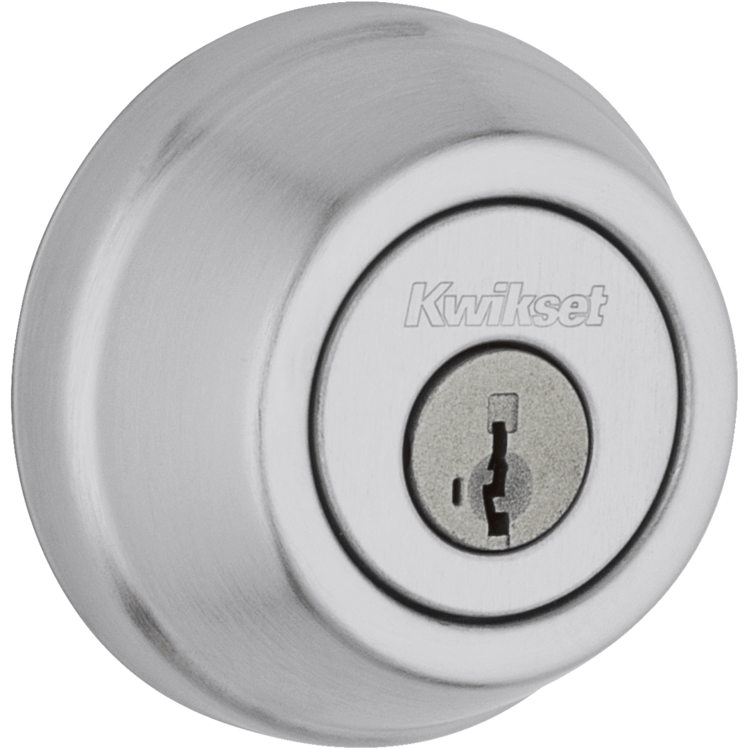 780 Deadbolt Series Single Cylinder Deadbolt in Satin Chrome featuring SmartKey Security