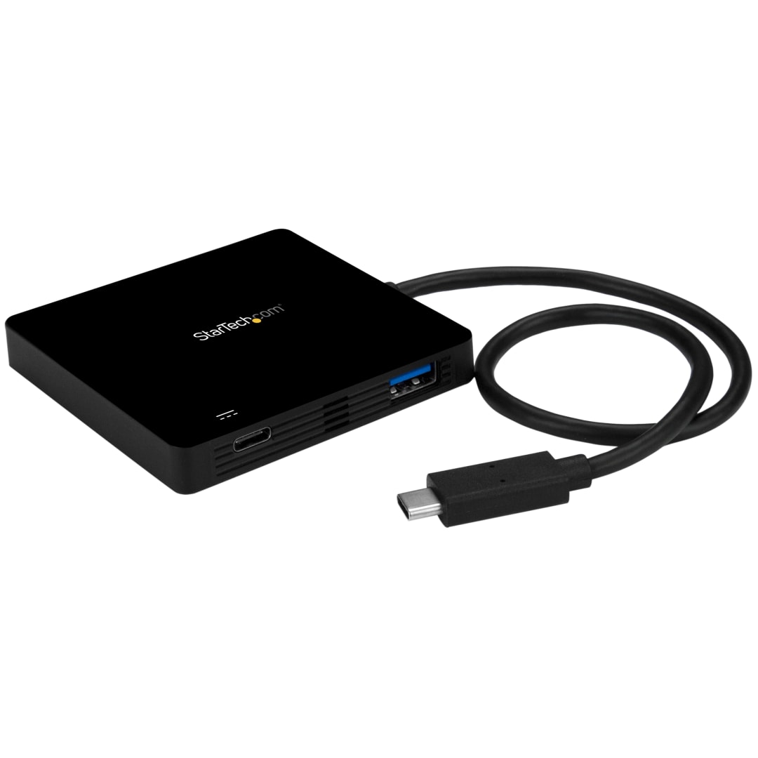 3 Port USB C Hub with PD - C to 3x A - USB 3.0 Hub